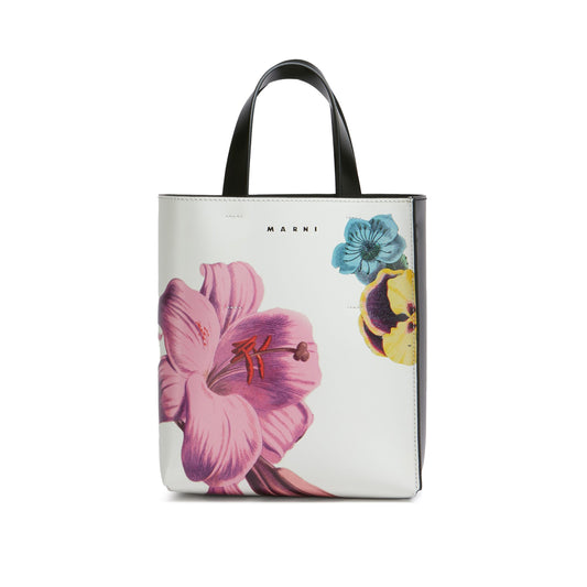 Marni Museo Mini Floral Leather Tote Bag (SHMP0039Q5)