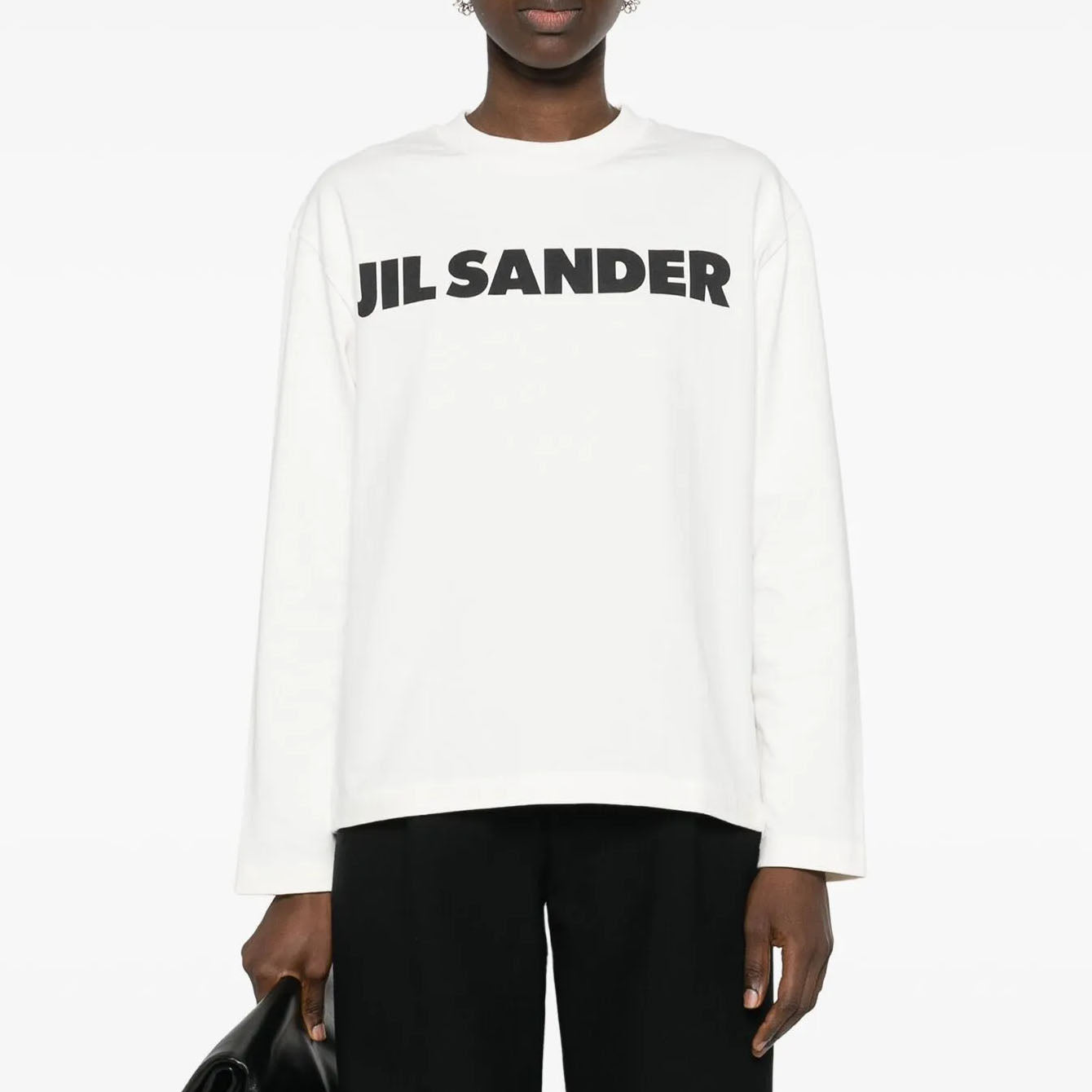Jil Sander Long Sleeve Logo T-Shirt (J02GC0107 J45148)