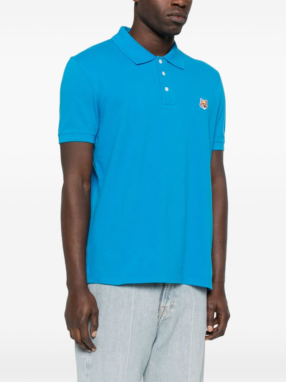 Maison Kitsuné Fox Patch Classic Polo Shirt (LM00208KJ7002)