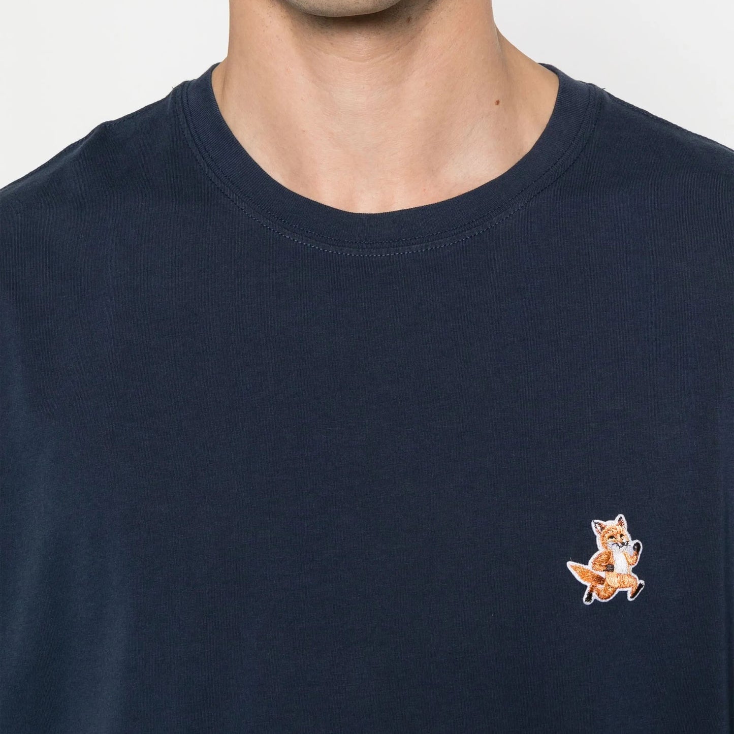 Maison Kitsuné Small Fox Head Patch T-Shirt (MM00125KJ0008)