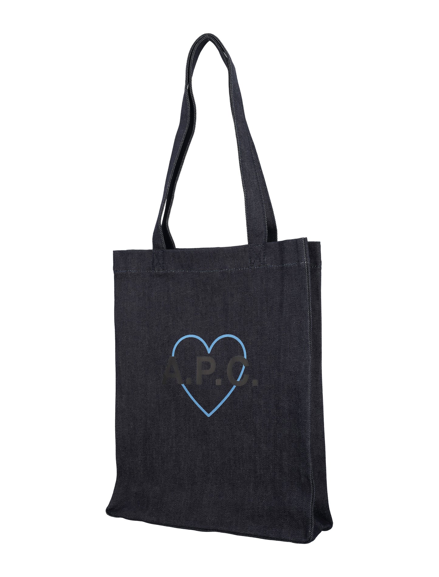 A.P.C. Heart Logo Denim Tote (COCSX-M61691)