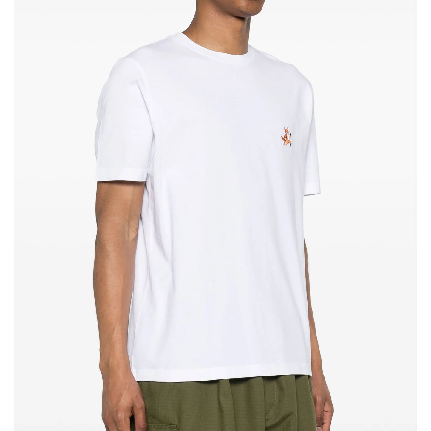 Maison Kitsuné Small Fox Head Patch T-Shirt (MM00125KJ0008)
