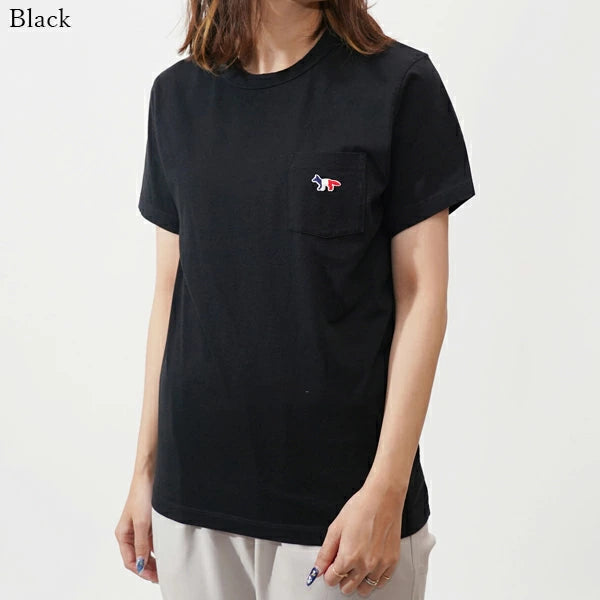 Maison Kitsuné Fox Head Patch T-Shirt (FW00107KJ0010)