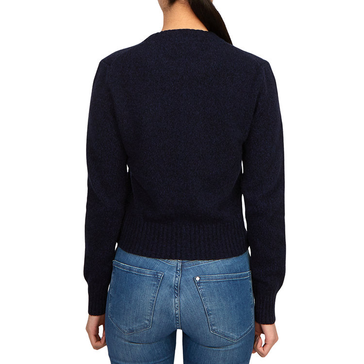 AMI Tonal Heart Logo Cashmere Knit Sweater (FKS127.005)