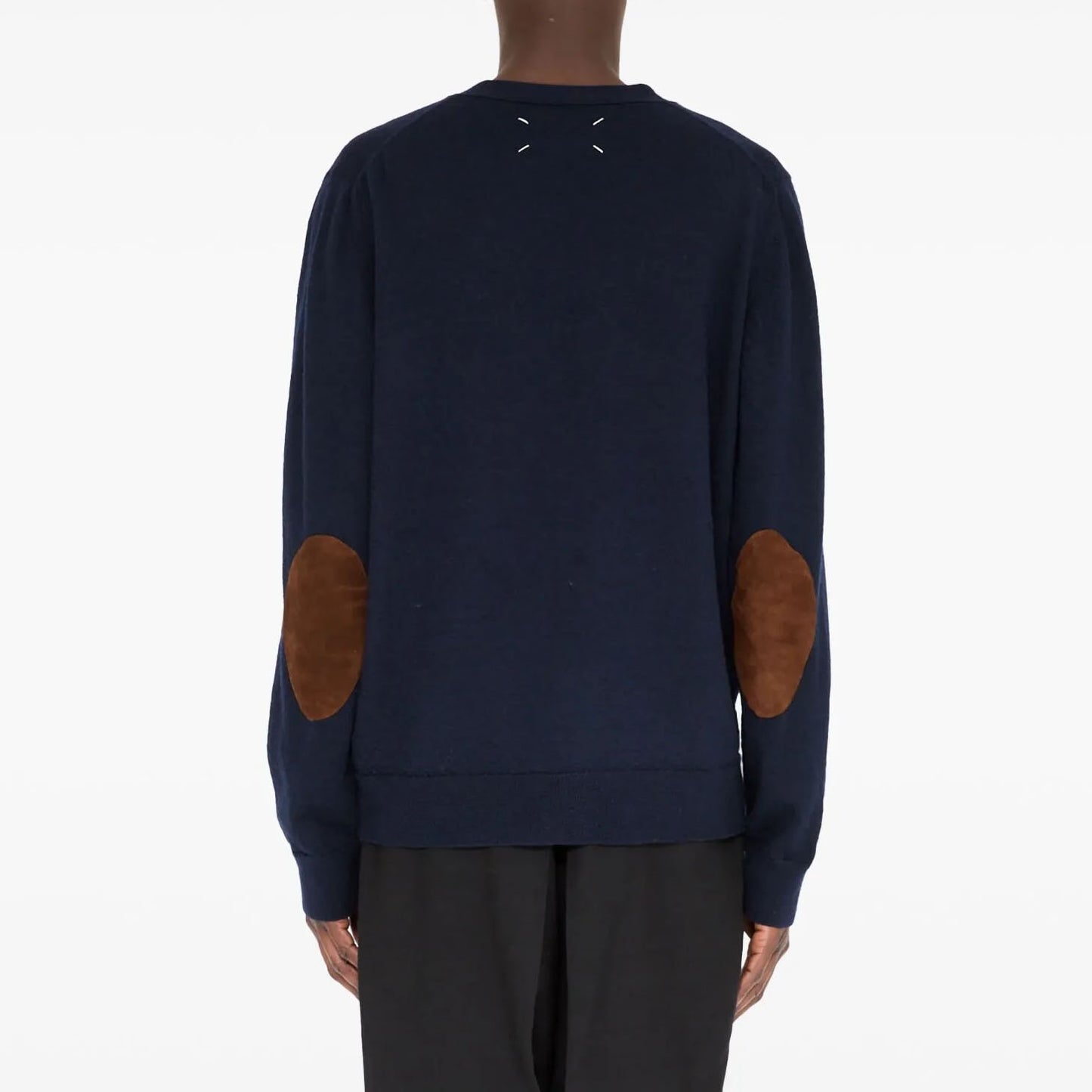 Maison Margiela Elbow Patch Knitted Cardigan (S50HP0027 M13098)