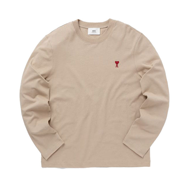 AMI Small Heart Long Sleeve T-Shirt (UTS205.726)