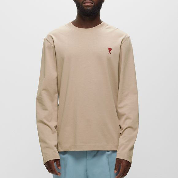 AMI Small Heart Long Sleeve T-Shirt (UTS205.726)