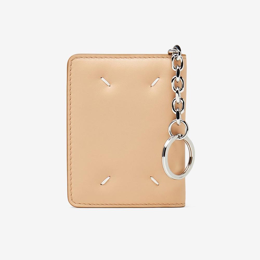Maison Margiela Four Stitches Card Holder with Key Ring (S56UI0128 P4303)