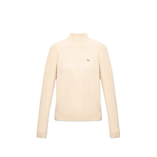 Maison Kitsuné Baby Fox Patch Boxy Turtleneck Sweater (HW00504KT1006)
