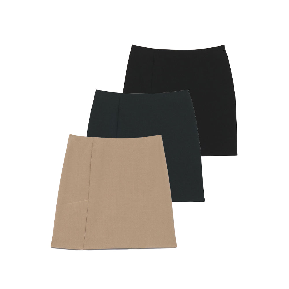 AMI Paris Wool Mini Skirt (FSK002.264)