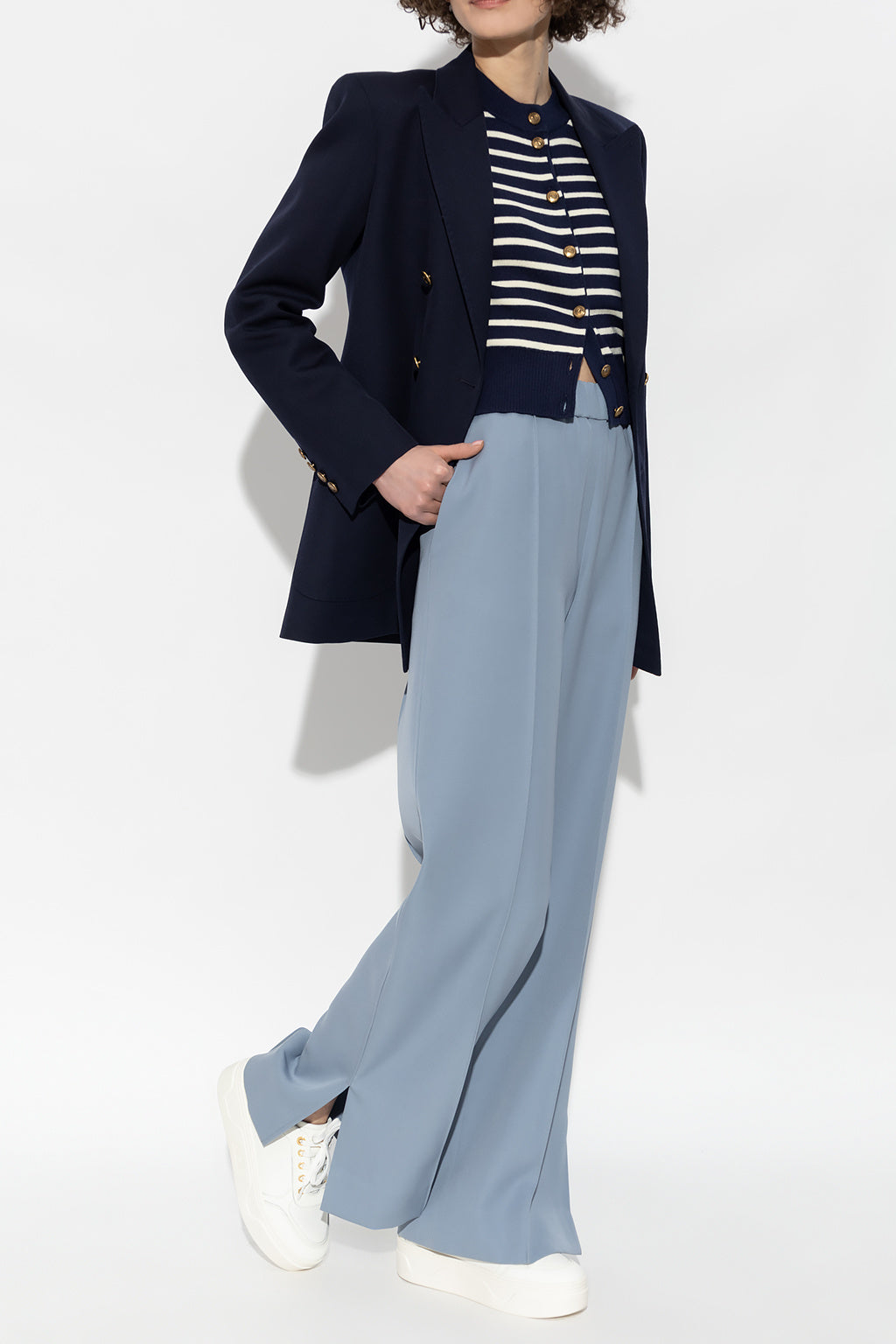 Ami de Coeur Striped Wool Cardigan (FKC011.KN0003)