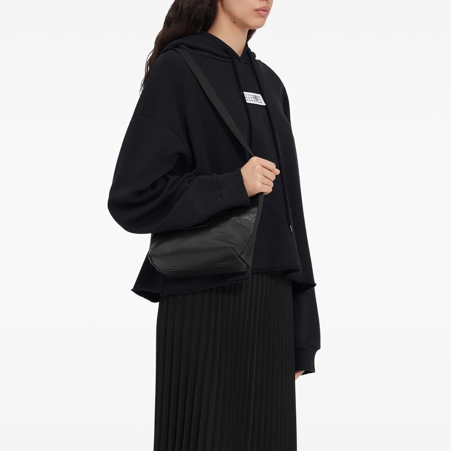 MM6 Maison Margiela Raw Hem Logo Hoodie (S52GU0235 M25025)