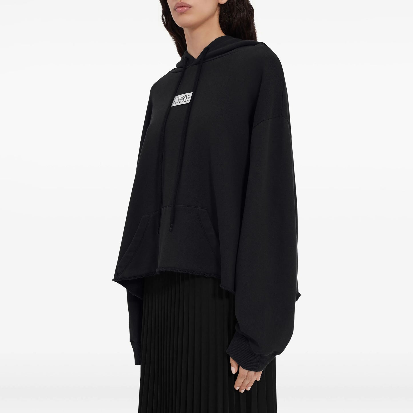 MM6 Maison Margiela Raw Hem Logo Hoodie (S52GU0235 M25025)