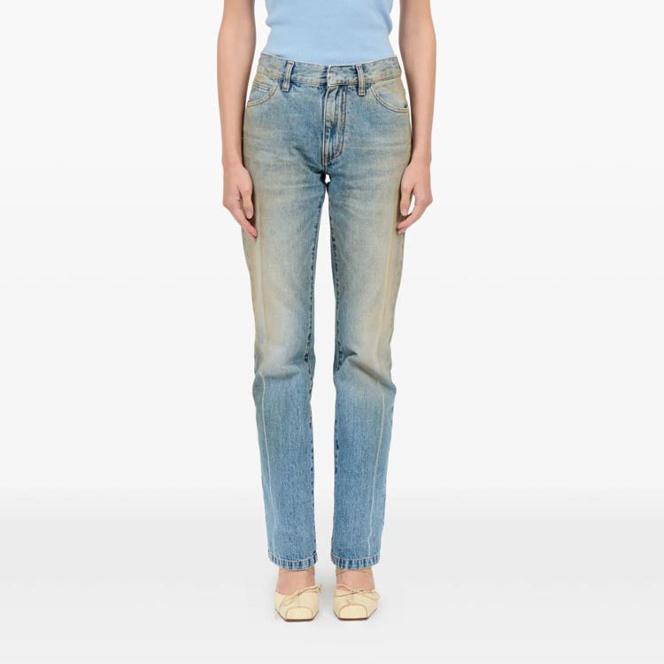 Maison Margiela Women Denim Jeans S62LB0213 Light Blue