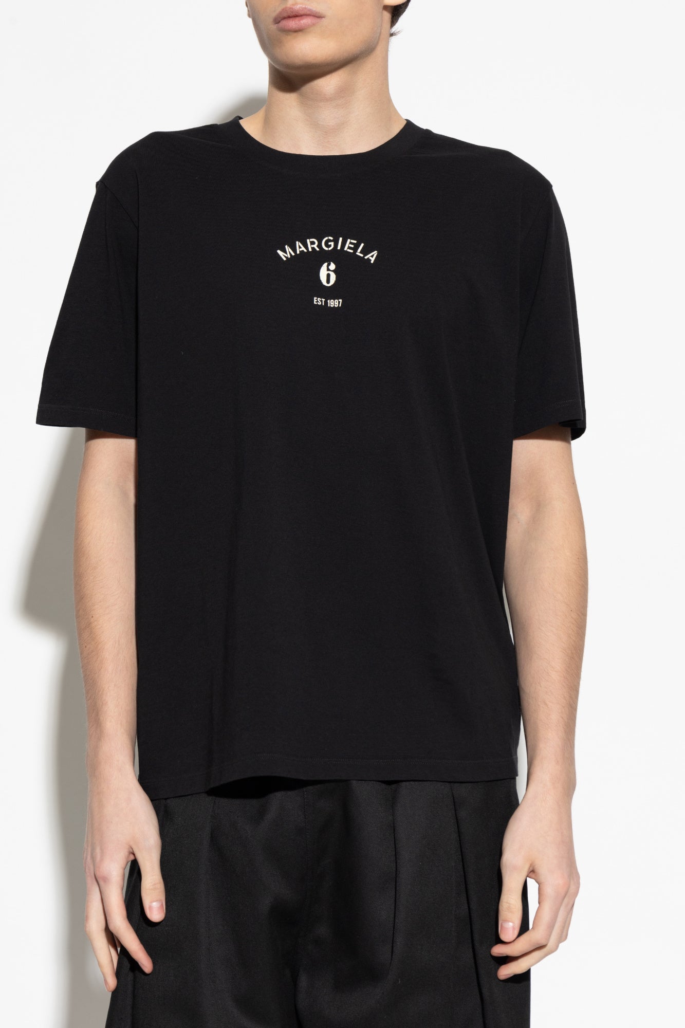 Maison Margiela Numeric Logo Cotton T-Shirt SH2GC0038 M20048 900 (Men’s Black)