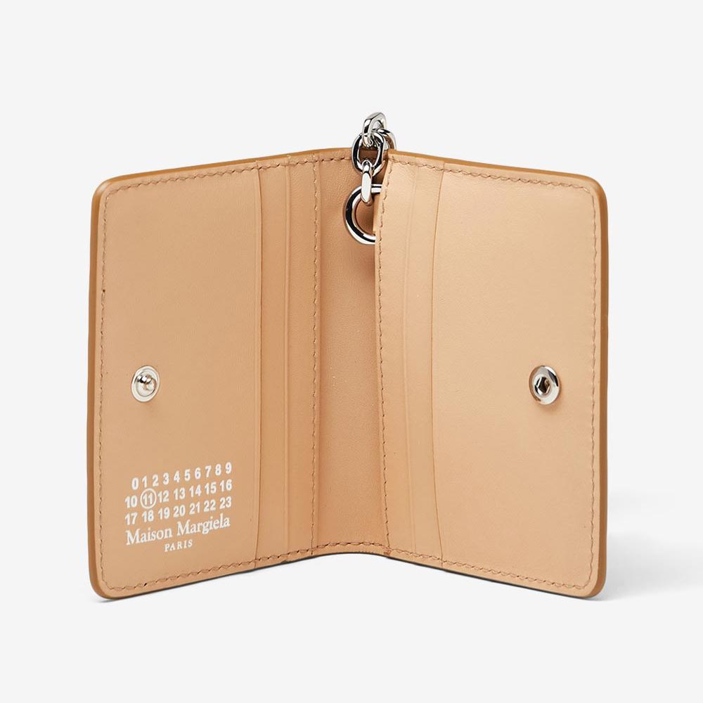 Maison Margiela Four Stitches Card Holder with Key Ring (S56UI0128 P4303)