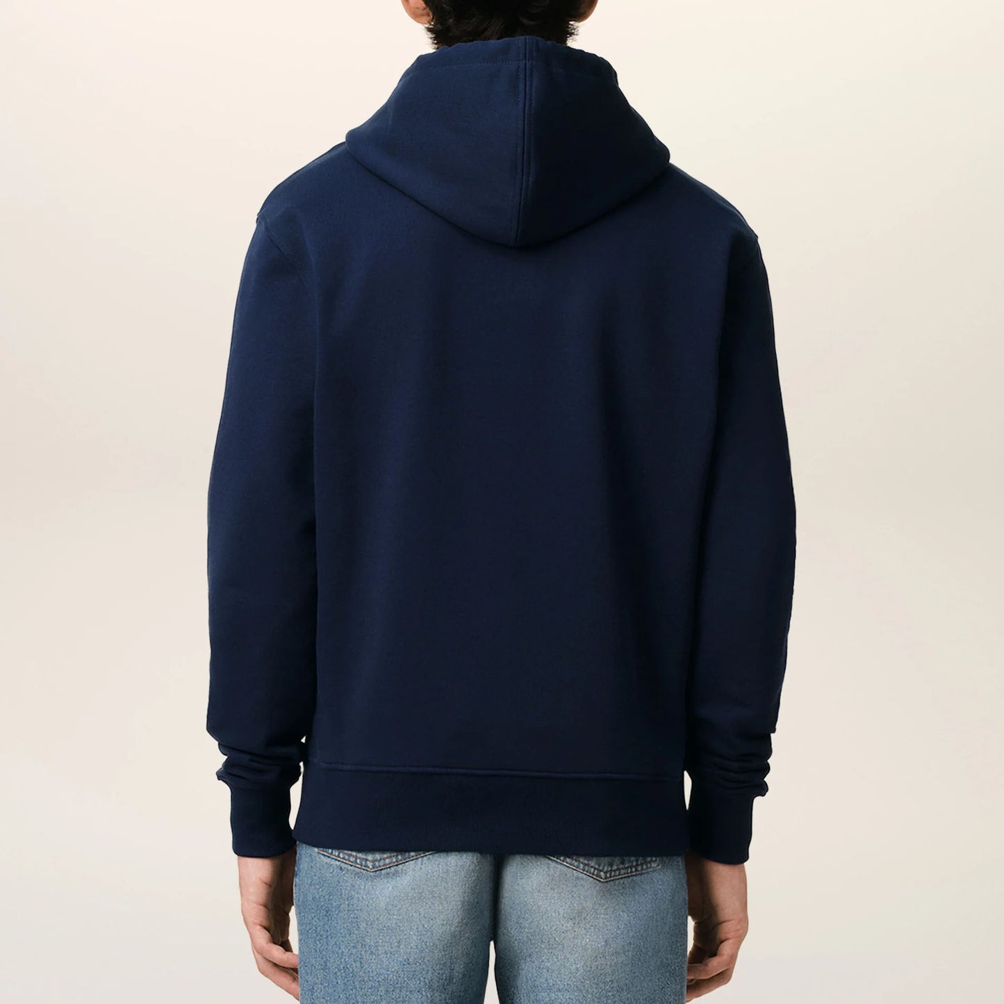 AMI Paris Red Ami De Coeur Zipped Hoodie BFUSW435.730