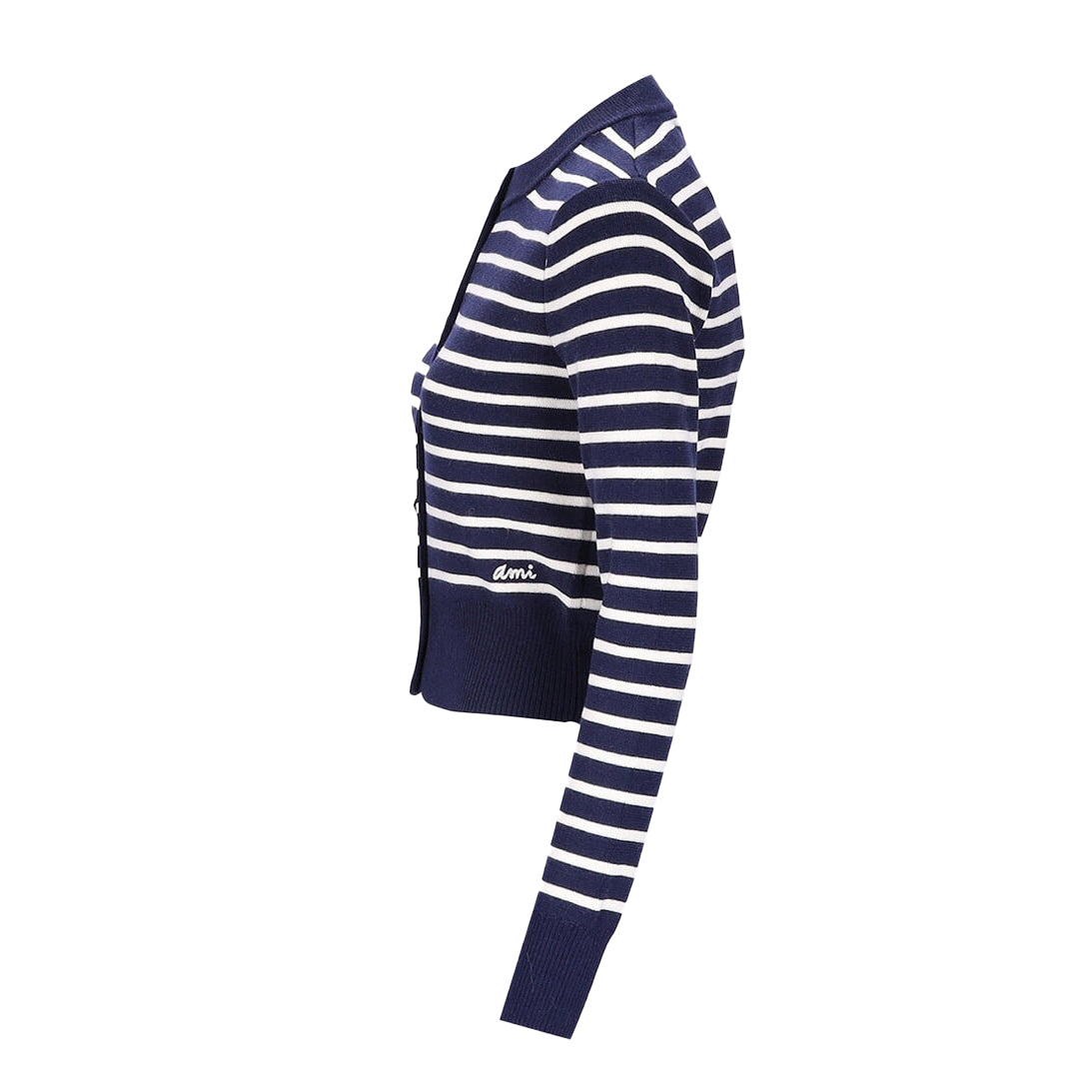Ami de Coeur Striped Wool Cardigan (FKC011.KN0003)