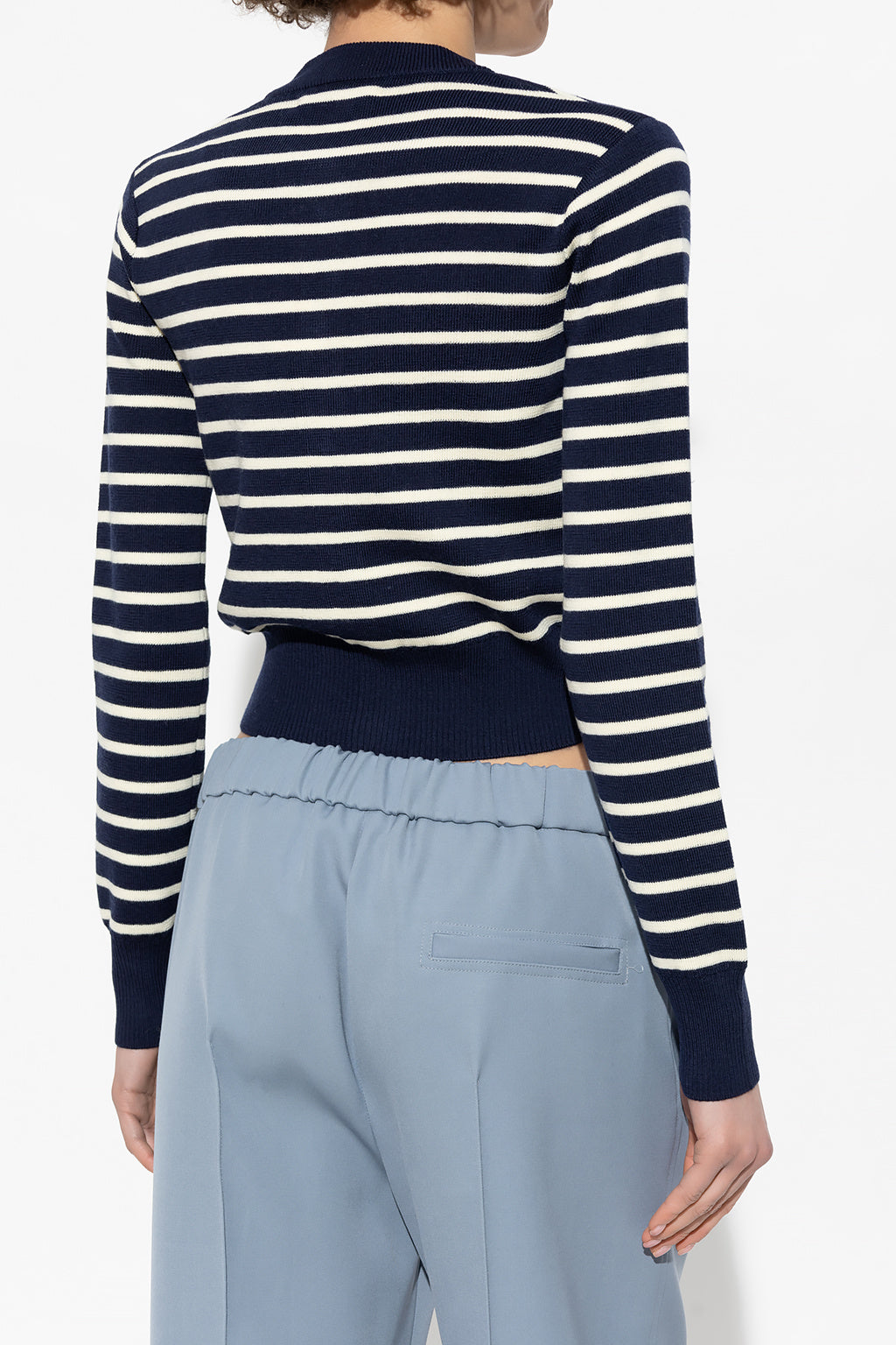 Ami de Coeur Striped Wool Cardigan (FKC011.KN0003)