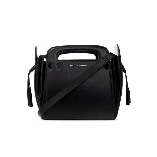 AMI Paris Mini Tote Bag in Smooth Black (ULL109.800)