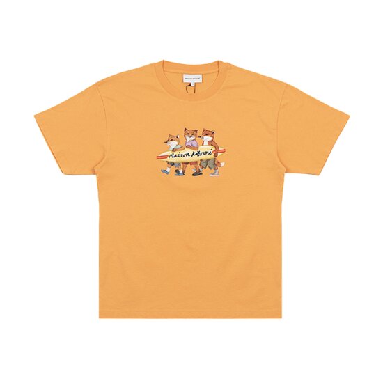 Maison Kitsuné Surfing Foxes Comfort T-Shirt (MW00116KJ0136)
