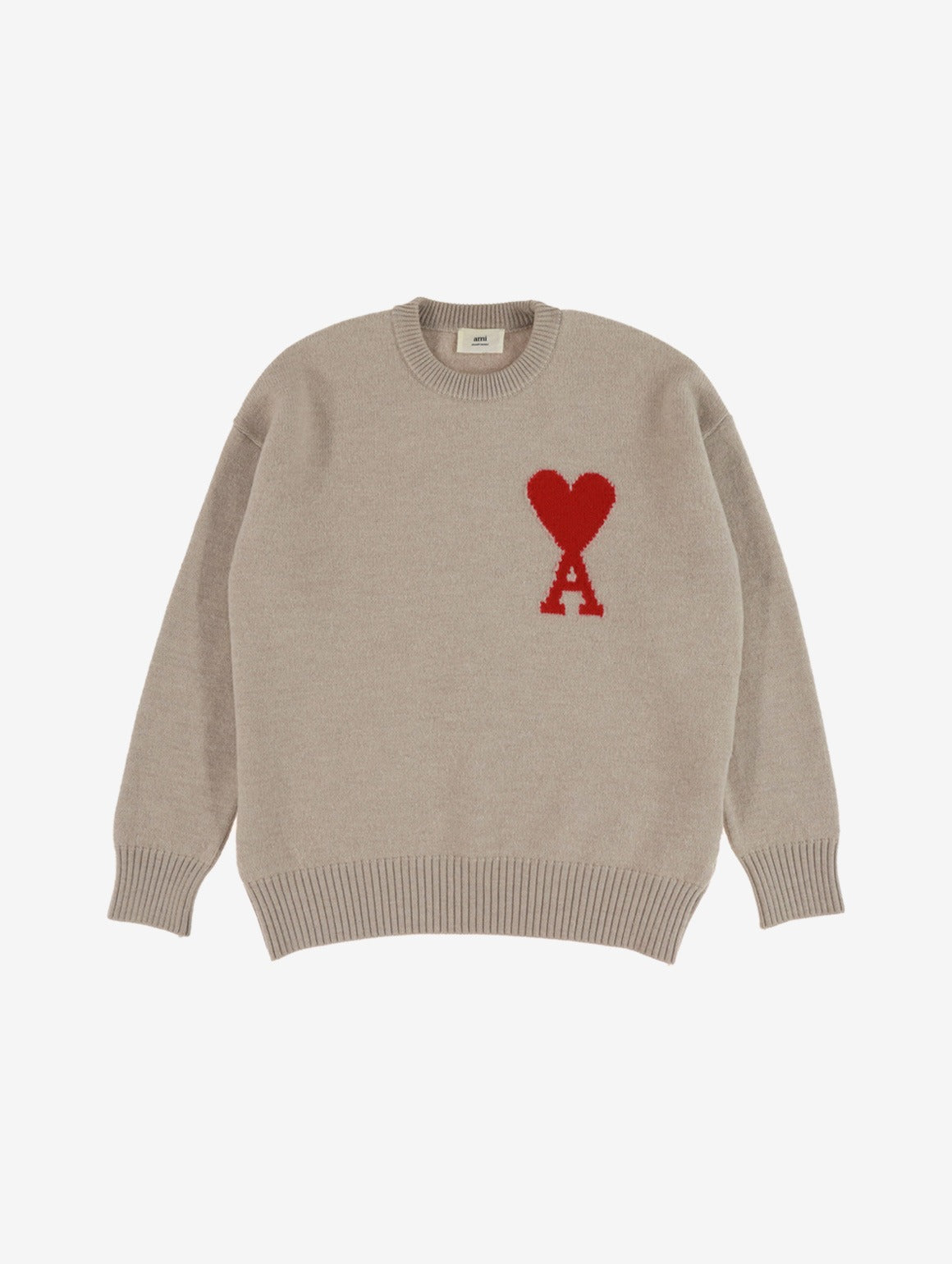 AMI Big Heart Logo Oversized Knit Sweater (H21K009.018)