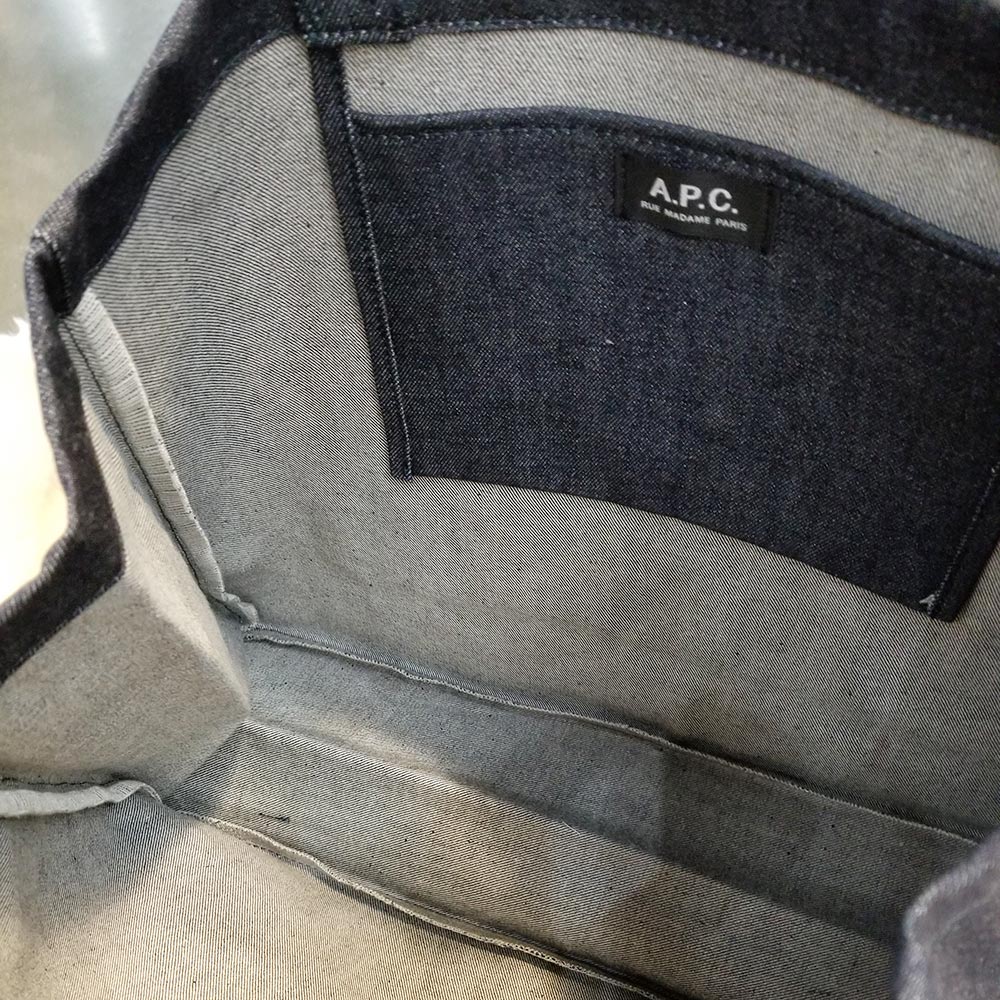 A.P.C. Guitar Logo Denim Shopping Bag (COEGS-M61440)