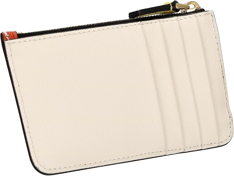 MARNI TRICOLOR LEATHER ZIP CARD HOLDER (PFMO0025U2)