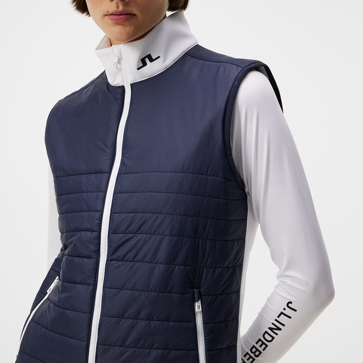 J.Lindeberg Martina Quilt Hybrid Vest (GWOW11527)