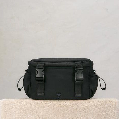 AMI Paris Technical Crossbody Bag with Buckle Straps (ULL183.AW0021)