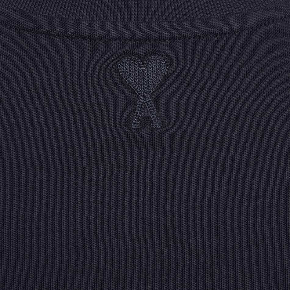 AMI Paris Tonal Ami de Cœur Embroidered T-Shirt (UTS017.726)