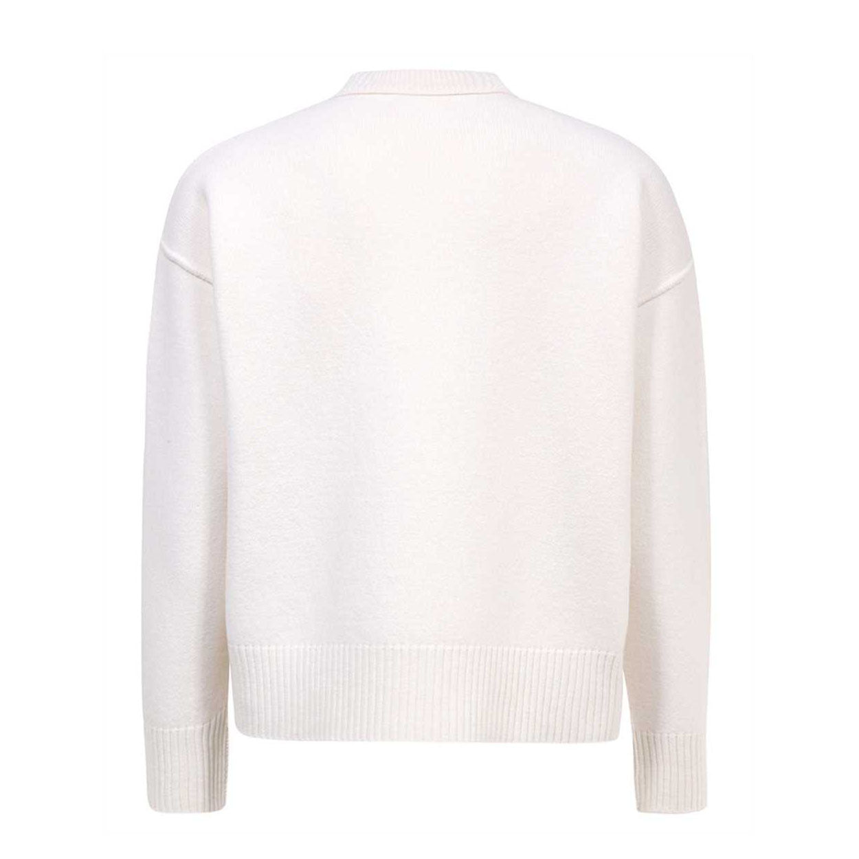 AMI Paris Big Heart Logo Wool Sweater (BFUKS006.018)