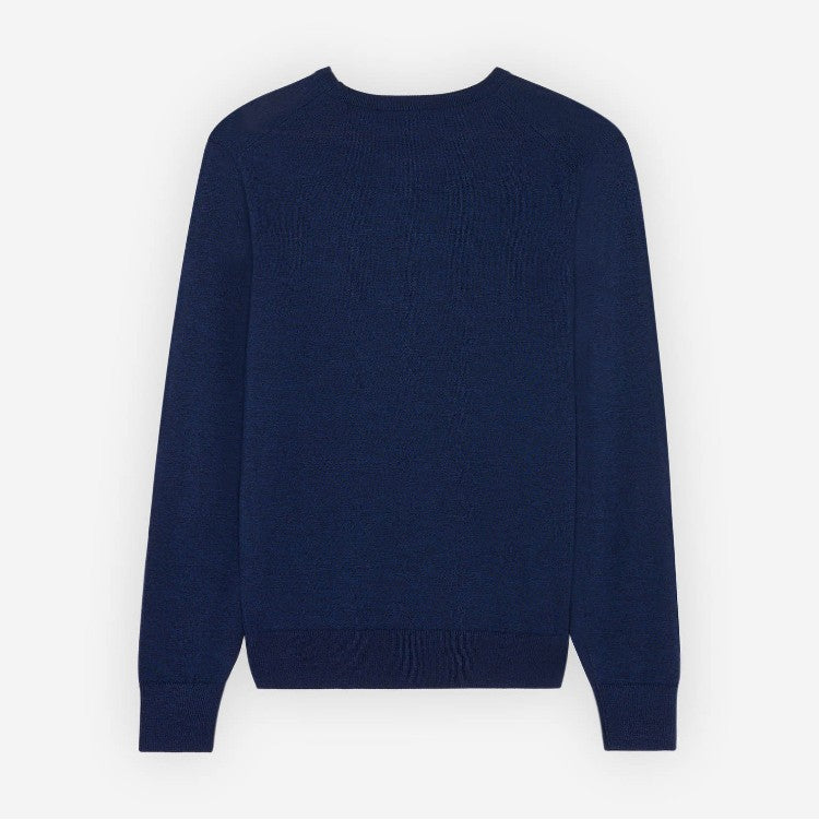 Maison Kitsuné Chillax Fox Patch R-Neck Sweatshirt (MW00321KM0001)