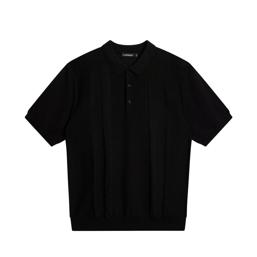 J.Lindeberg Ryce Texture Blocking Polo Shirt (FMKW10092)