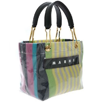 Marni Striped PVC Tote Bag (BMMP0013Q0)
