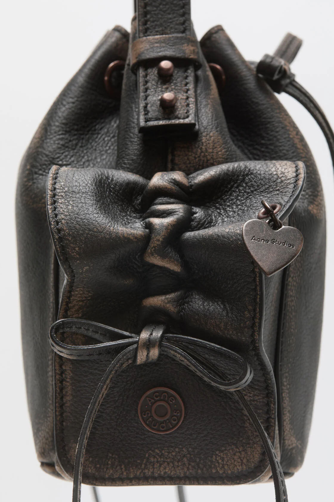 Acne Studios Vintage Multi Pocket Mini Bucket Bag (A10466)