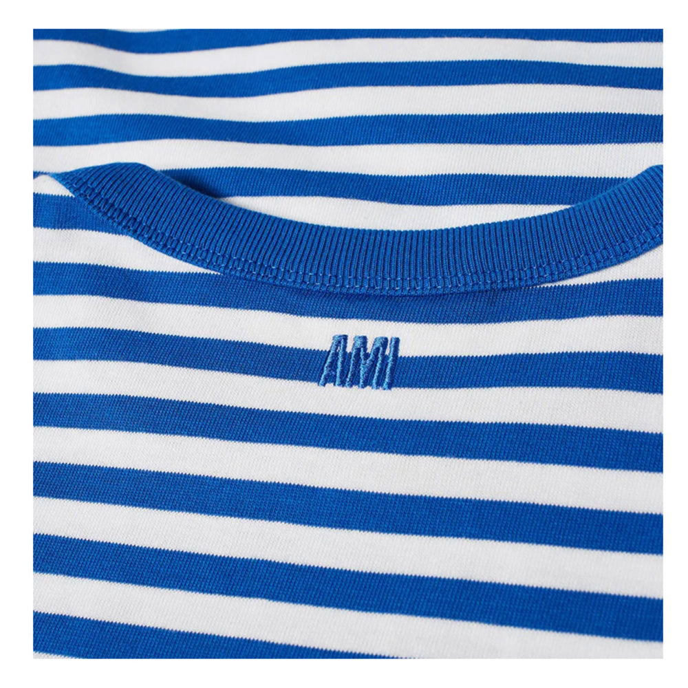 AMI Paris AMI de Coeur Marinière Long Sleeve T-Shirt (A21HJ106.72)