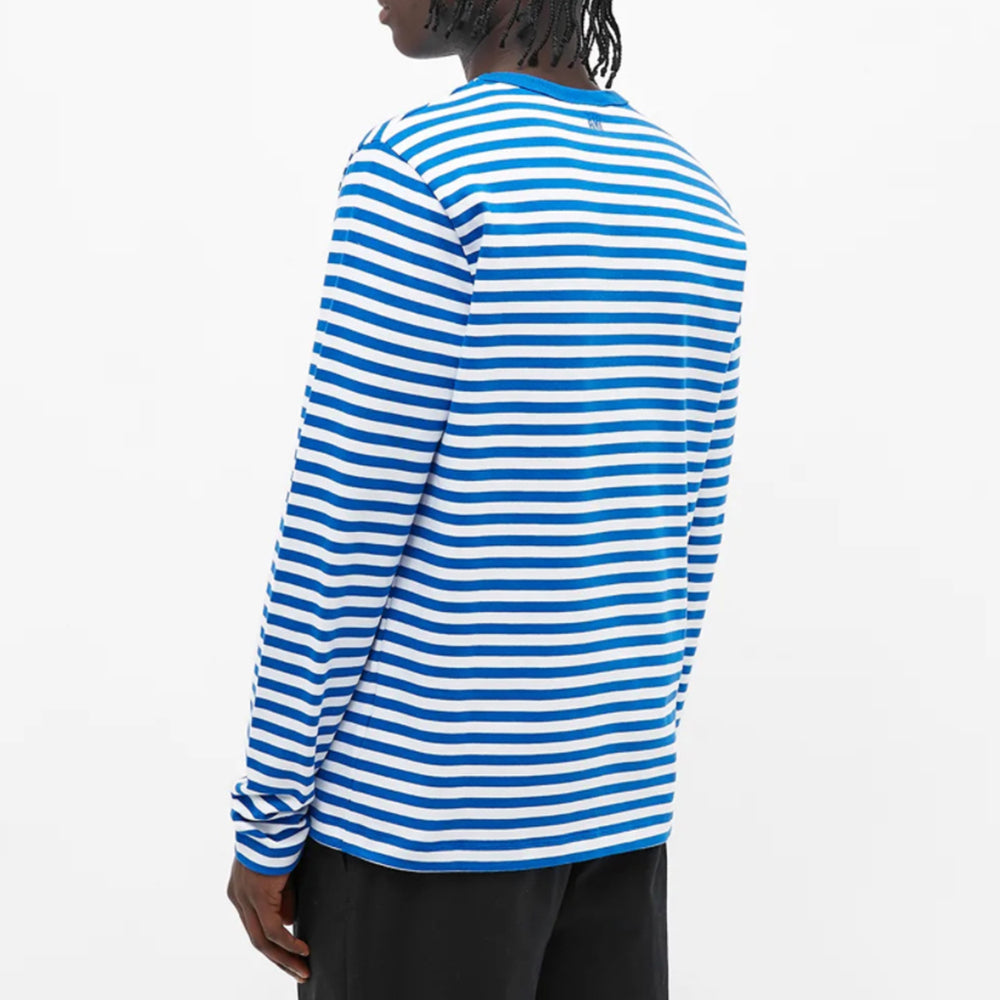 AMI Paris AMI de Coeur Marinière Long Sleeve T-Shirt (A21HJ106.72)