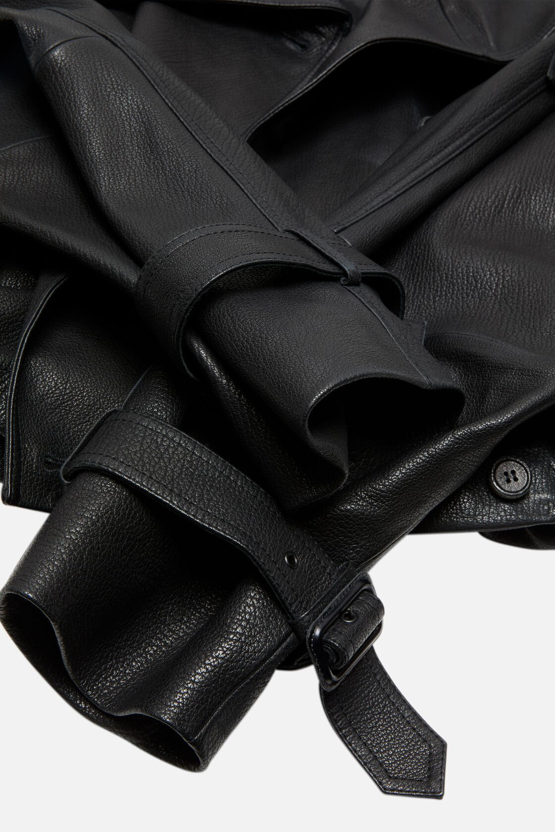 Acne Studios Lamb Leather Trench Coat (FN-WN-LEAT000445)