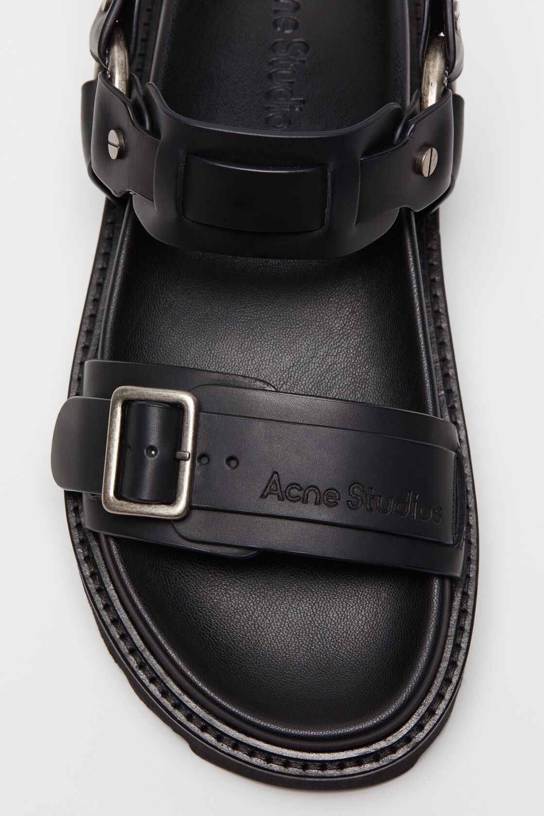 Acne Studios Leather Buckle Sandal