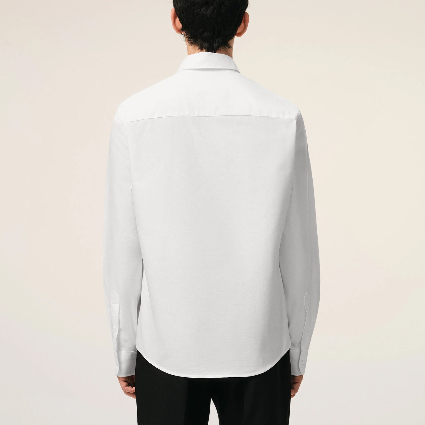 AMI Paris Classic Button Down Shirt with Ami de Coeur Embroidery BFUSH063.CO0031