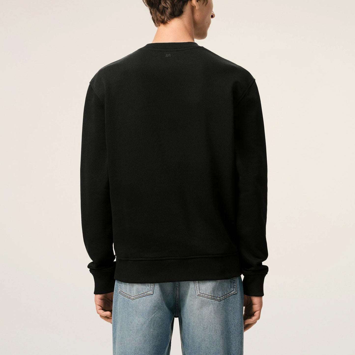 AMI Paris Quota Red Ami de Coeur Sweatshirt BFUSW035.730 Grey