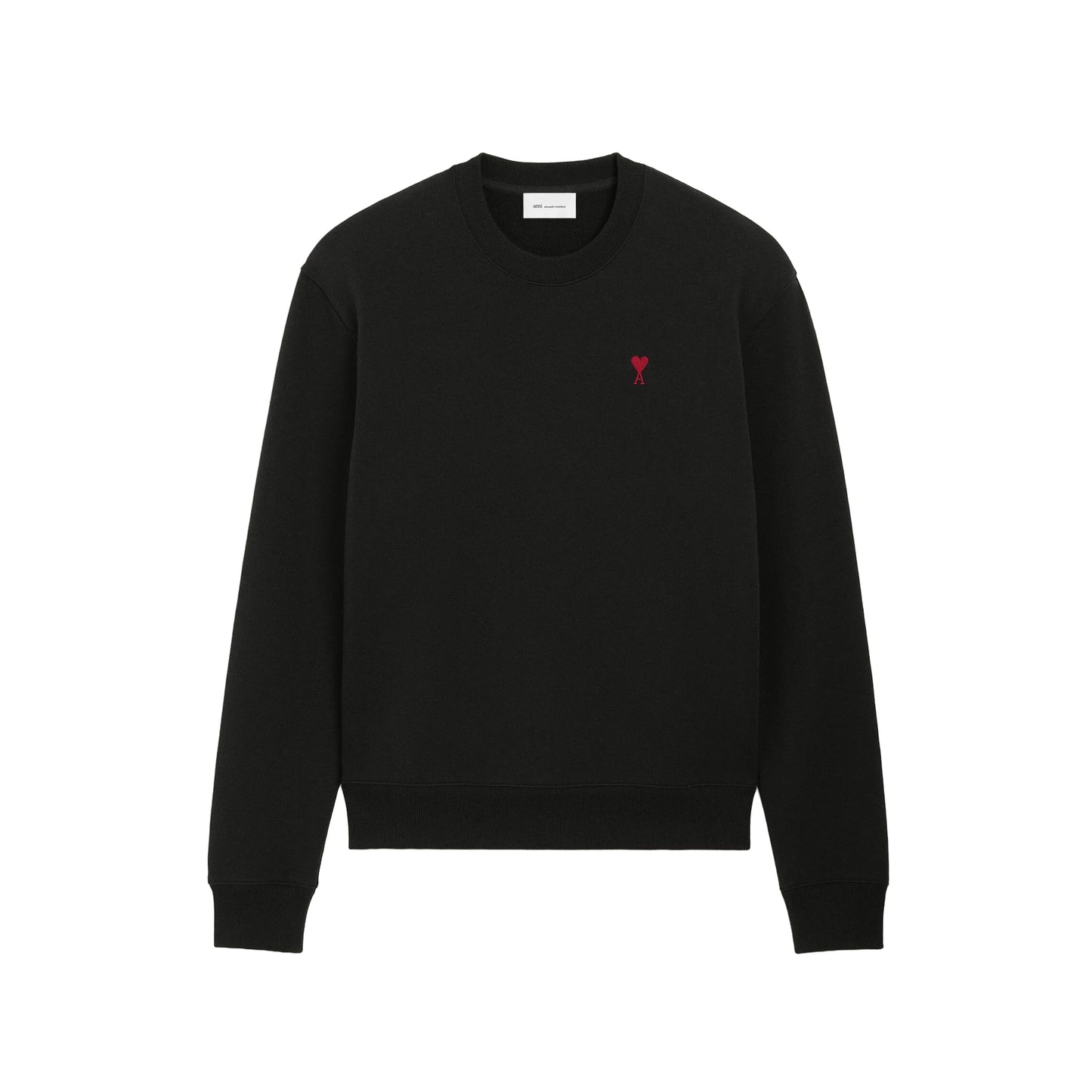 AMI Paris Quota Red Ami de Coeur Sweatshirt BFUSW035.730 Grey