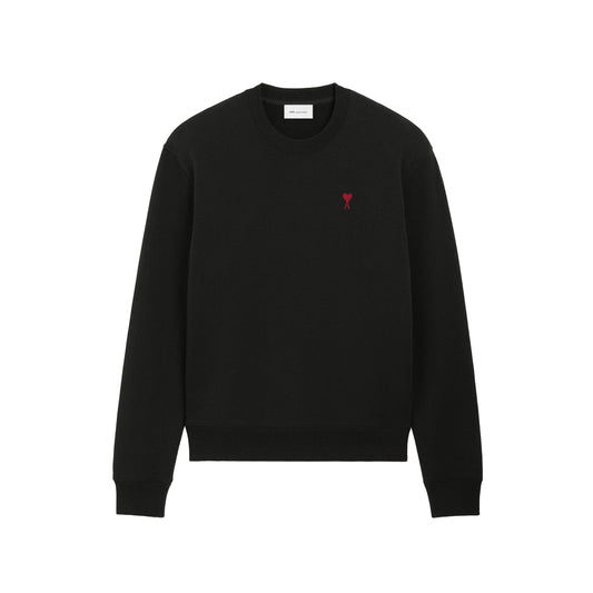 AMI Paris Quota Red Ami de Coeur Sweatshirt BFUSW035.730 Grey