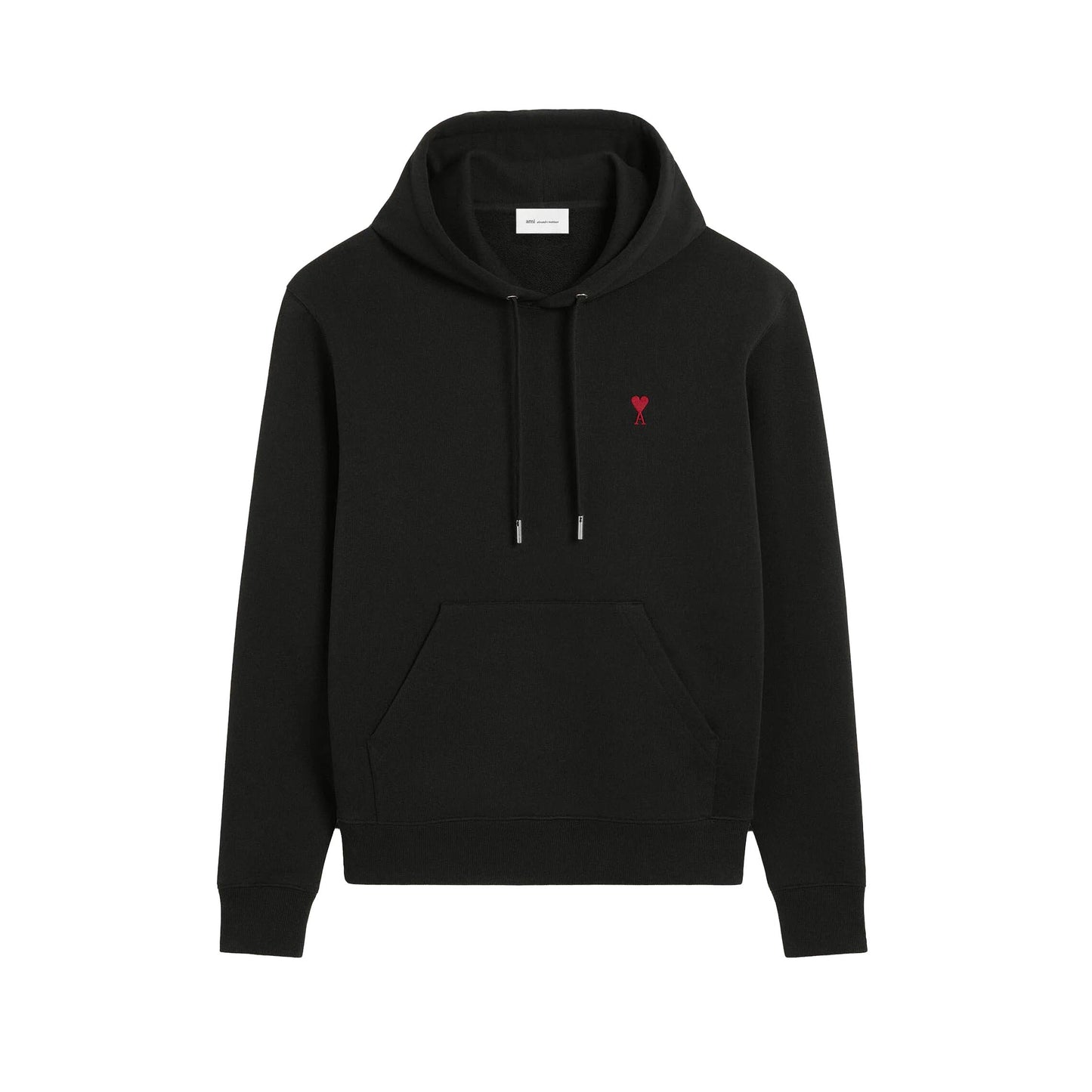 AMI Paris Red Ami De Coeur Hoodie BFUSW235.730