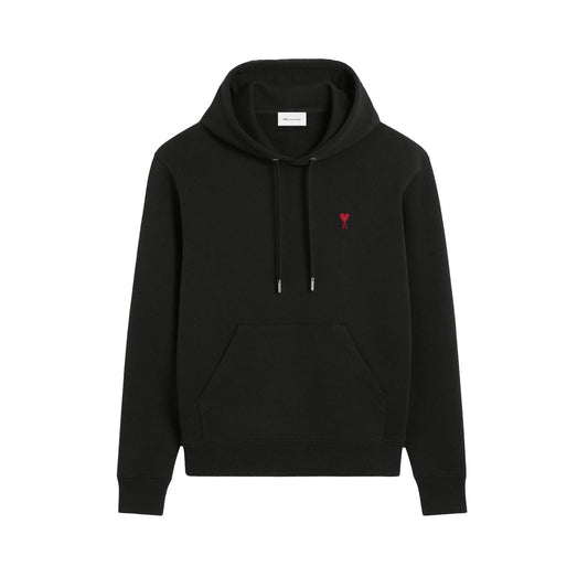 AMI Paris Red Ami De Coeur Hoodie BFUSW235.730