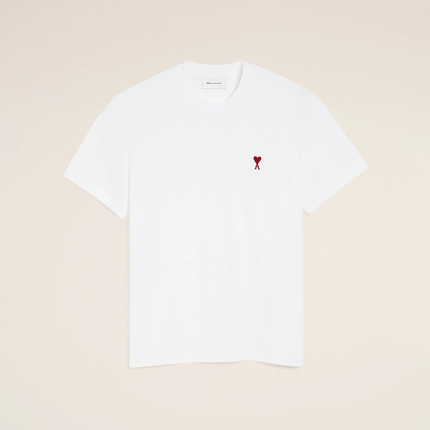 AMI Paris Red Ami de Coeur T-Shirt BFUTS035.724 Navy