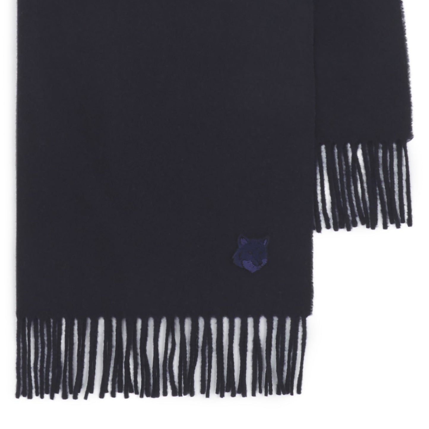 Maison Kitsuné Wool Scarf Black (MM06201BT3004)