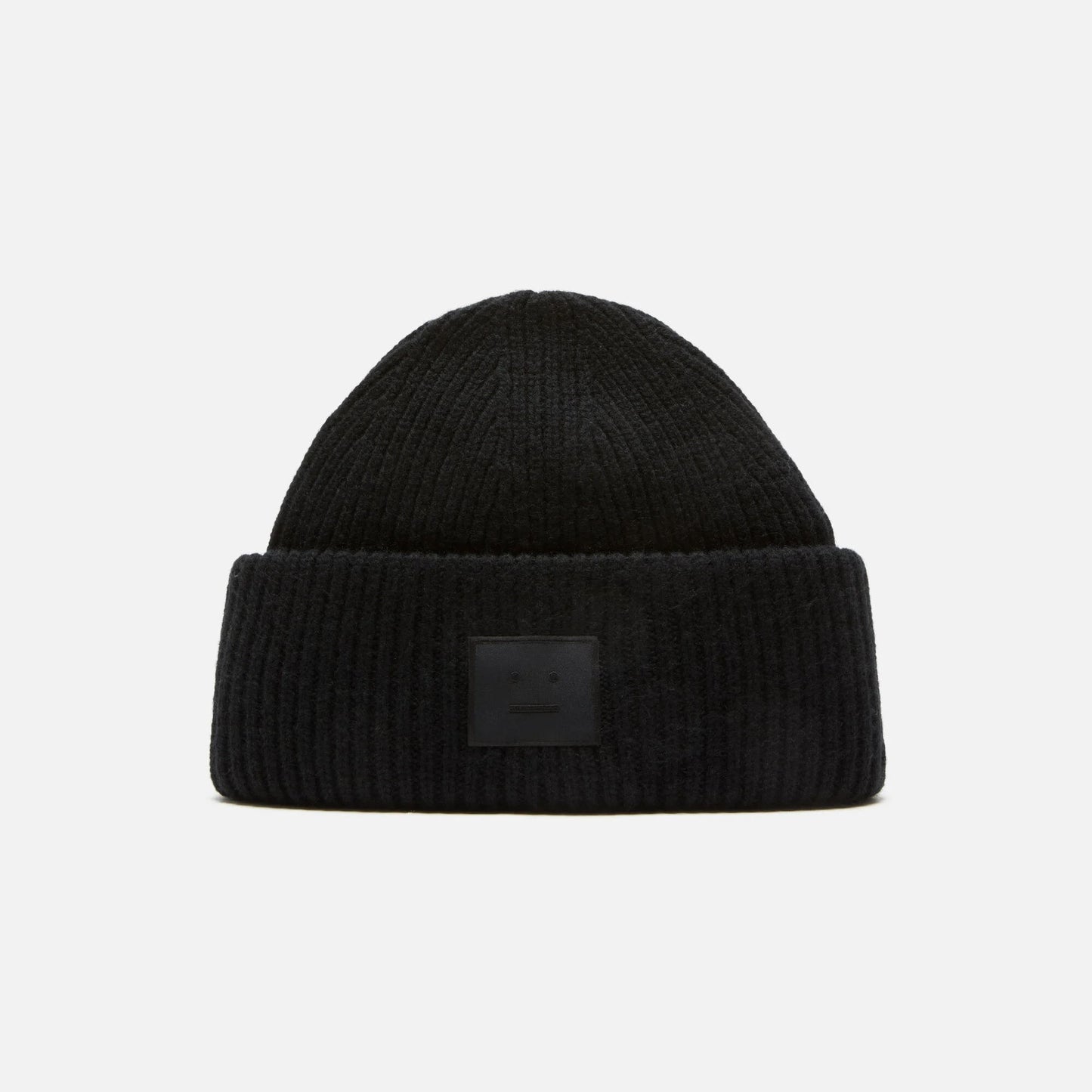 Acne Studios Ribbed Face Logo Beanie (FA-UX-HATS000255)