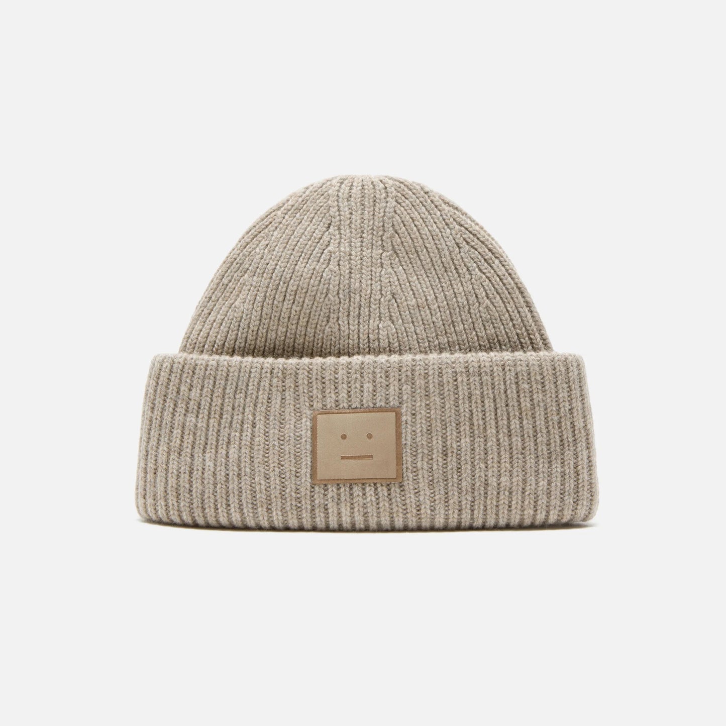 Acne Studios Ribbed Face Logo Beanie (FA-UX-HATS000255)
